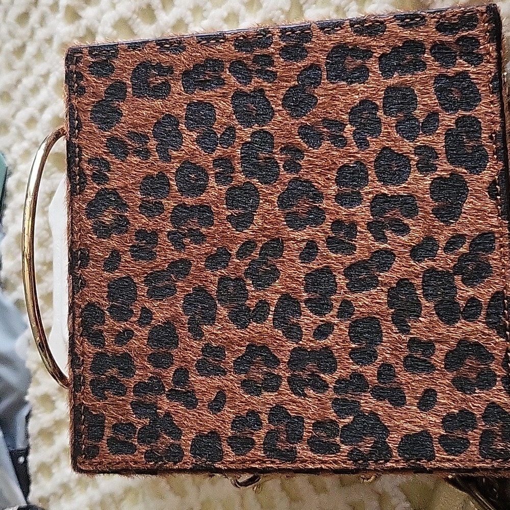 Leopard Print Square Bag